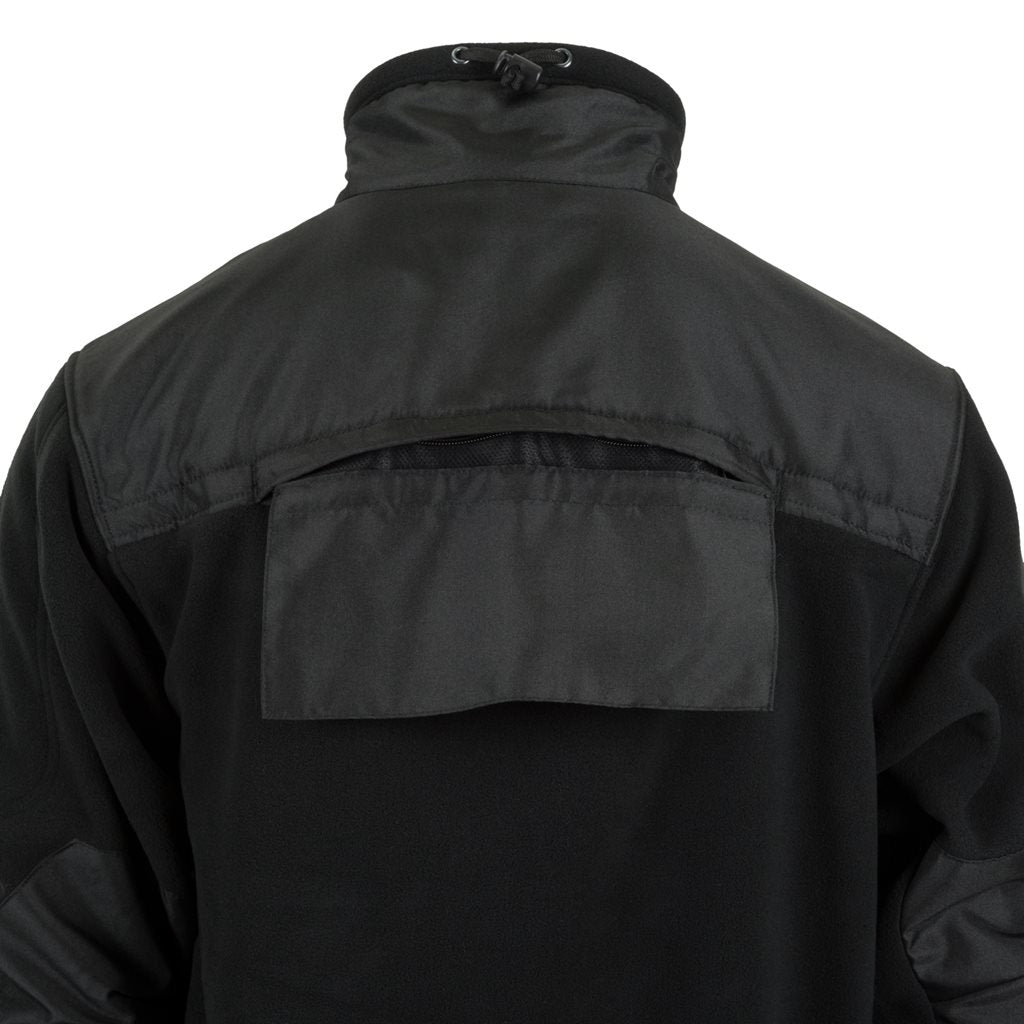 Chaqueta DEFENDER fleece negra para personal de seguridad