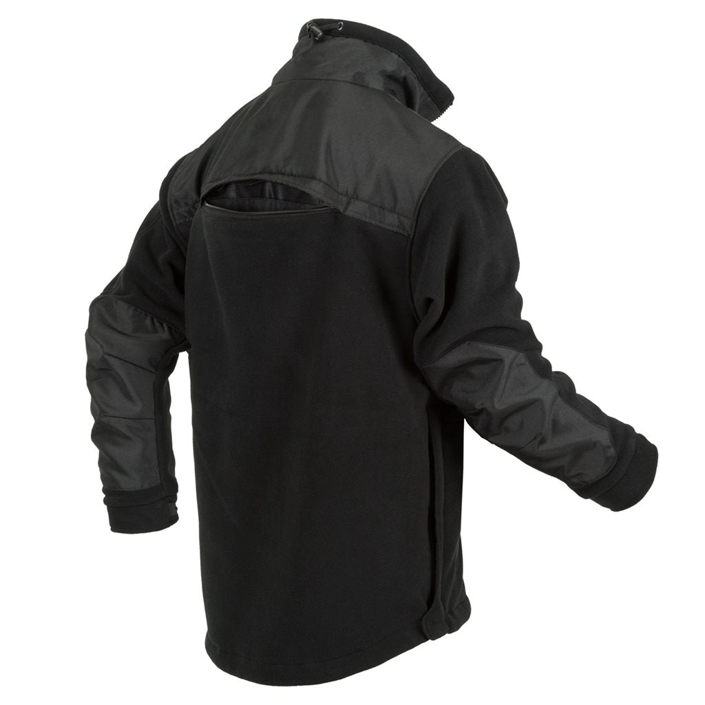 Chaqueta DEFENDER fleece negra para personal de seguridad