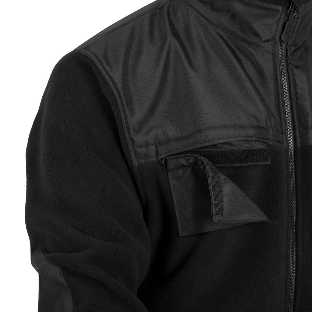 Chaqueta DEFENDER fleece negra para personal de seguridad