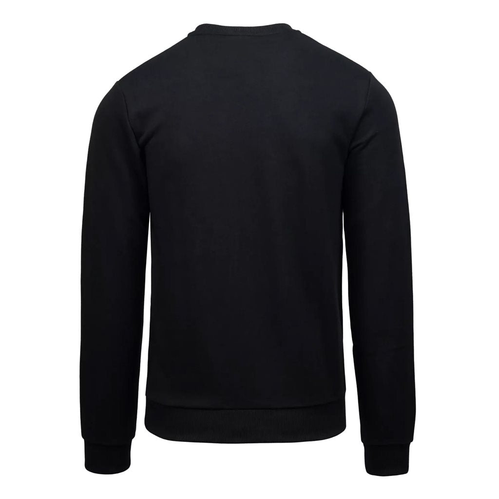 Sudadera negra 'HELP IS NOT COMING' sin capucha, material ligero y agradable al tacto