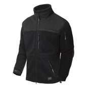 Chaqueta fleece INFANTRY negra, microfleece poroso doble 330 g/m² para condiciones frías