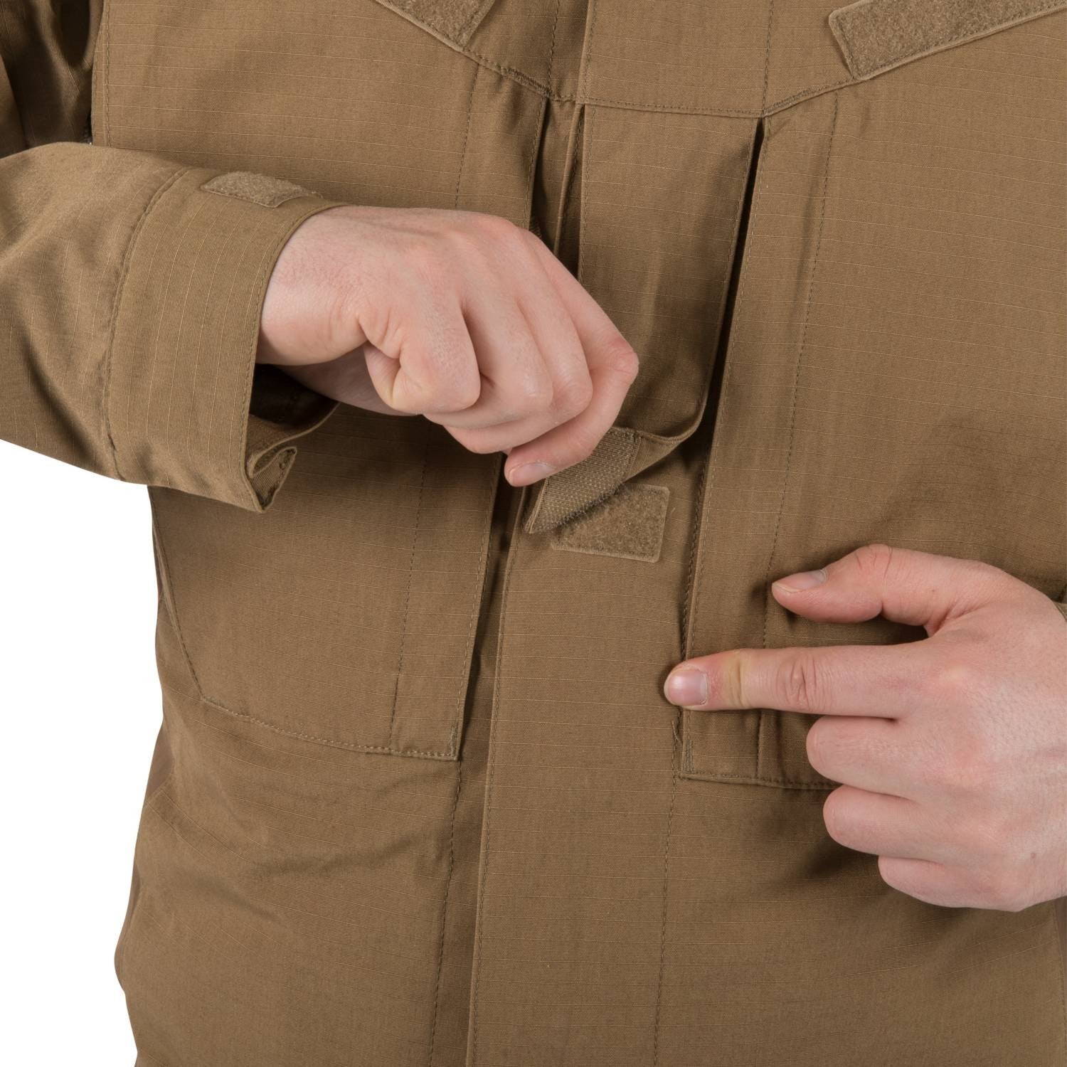 Chaqueta MBDU Helikon-Tex NYCO rip-stop color coyote
