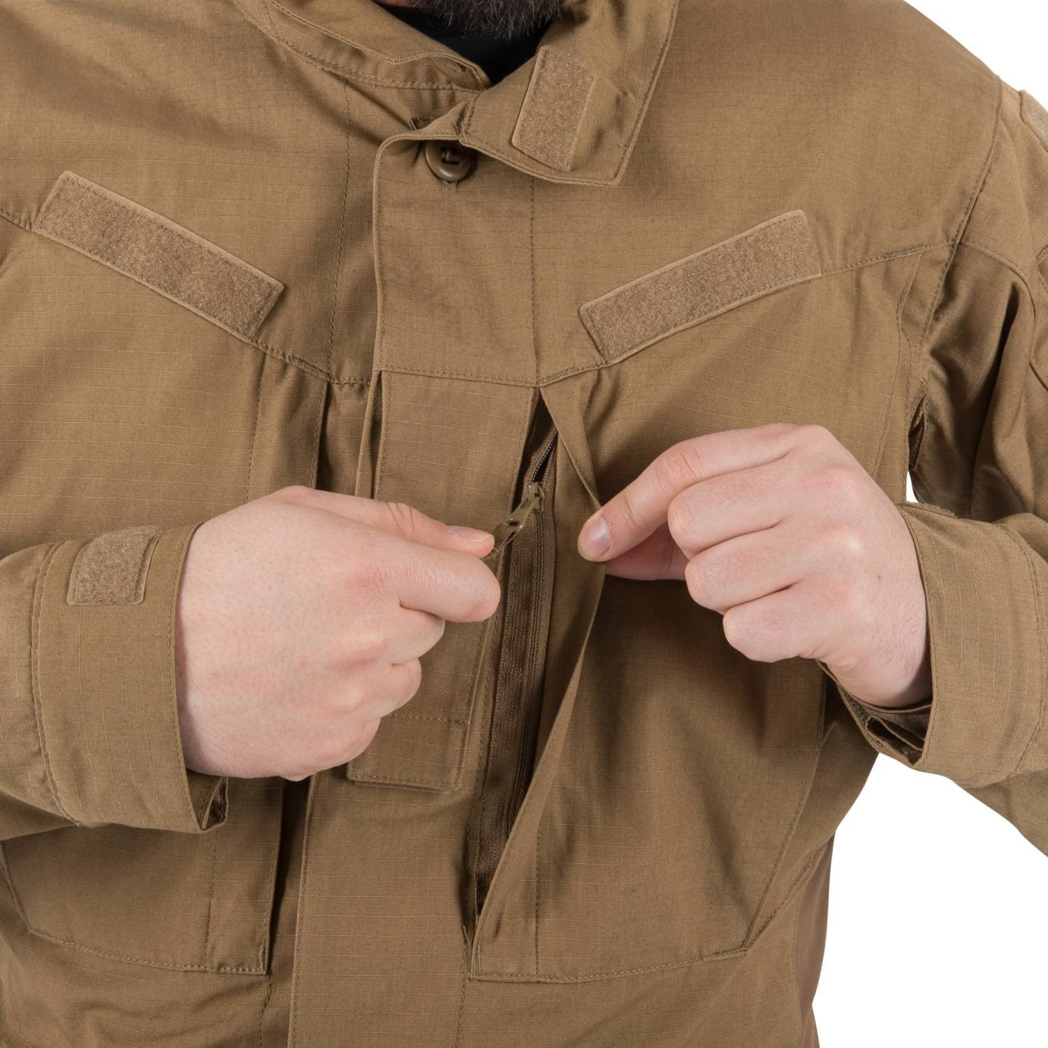 Chaqueta MBDU Helikon-Tex NYCO rip-stop color coyote