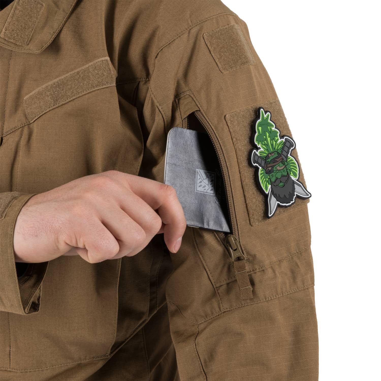 Chaqueta MBDU Helikon-Tex NYCO rip-stop color coyote