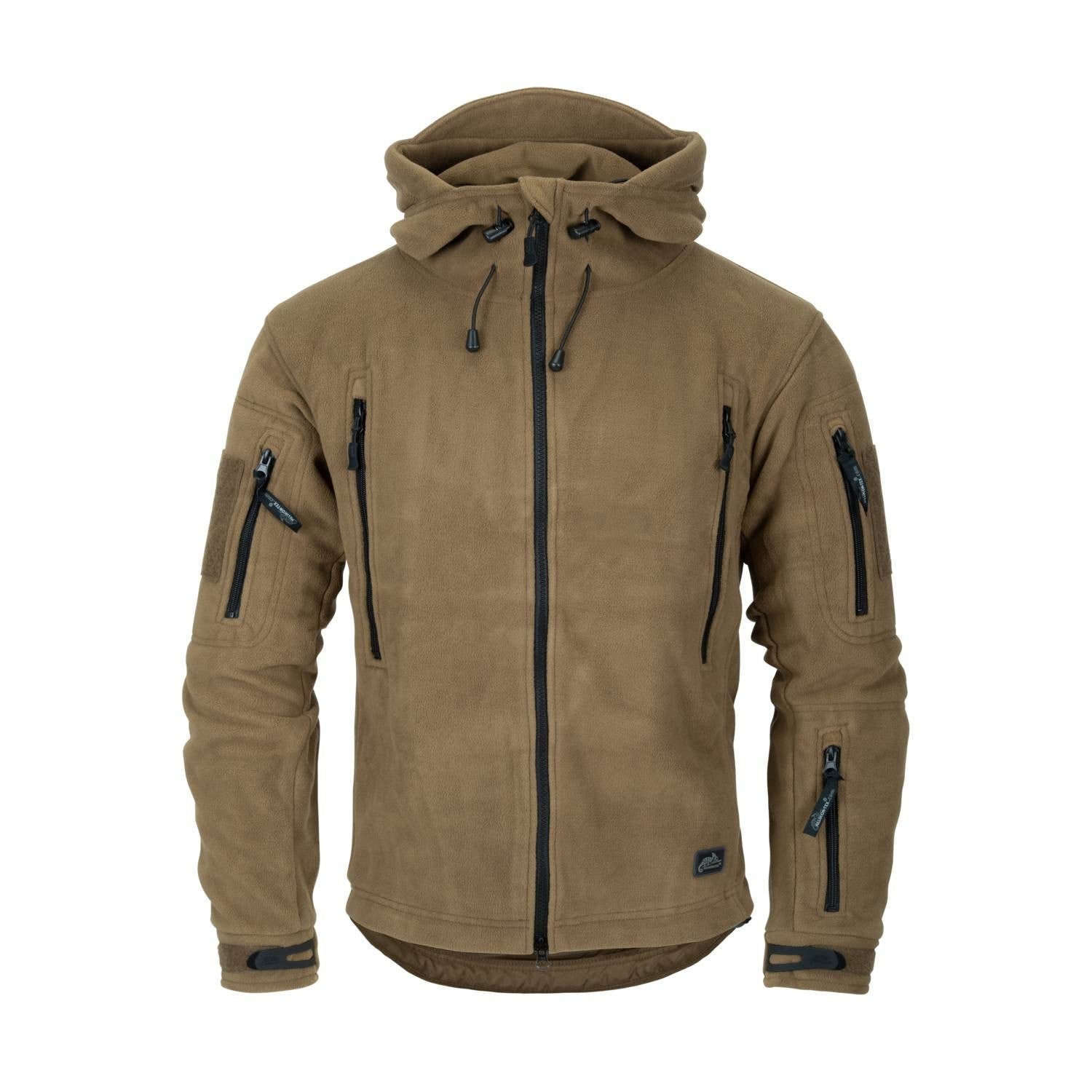 Chaqueta polar PATRIOT Heavy Fleece negra, cálida y con múltiples bolsillos