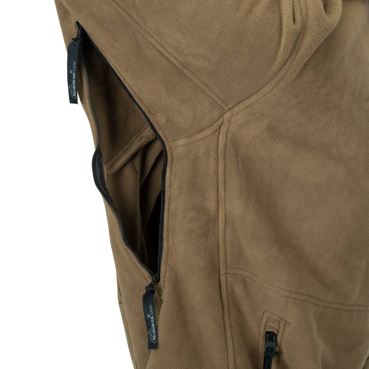 Chaqueta polar PATRIOT Heavy Fleece negra, cálida y con múltiples bolsillos