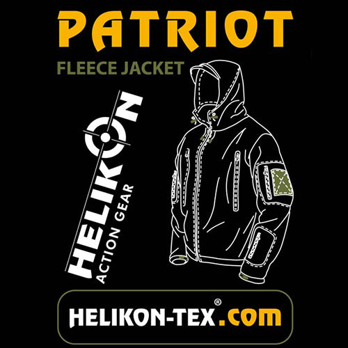 Chaqueta fleece PATRIOT Heavy negra, cálida y resistente con múltiples bolsillos