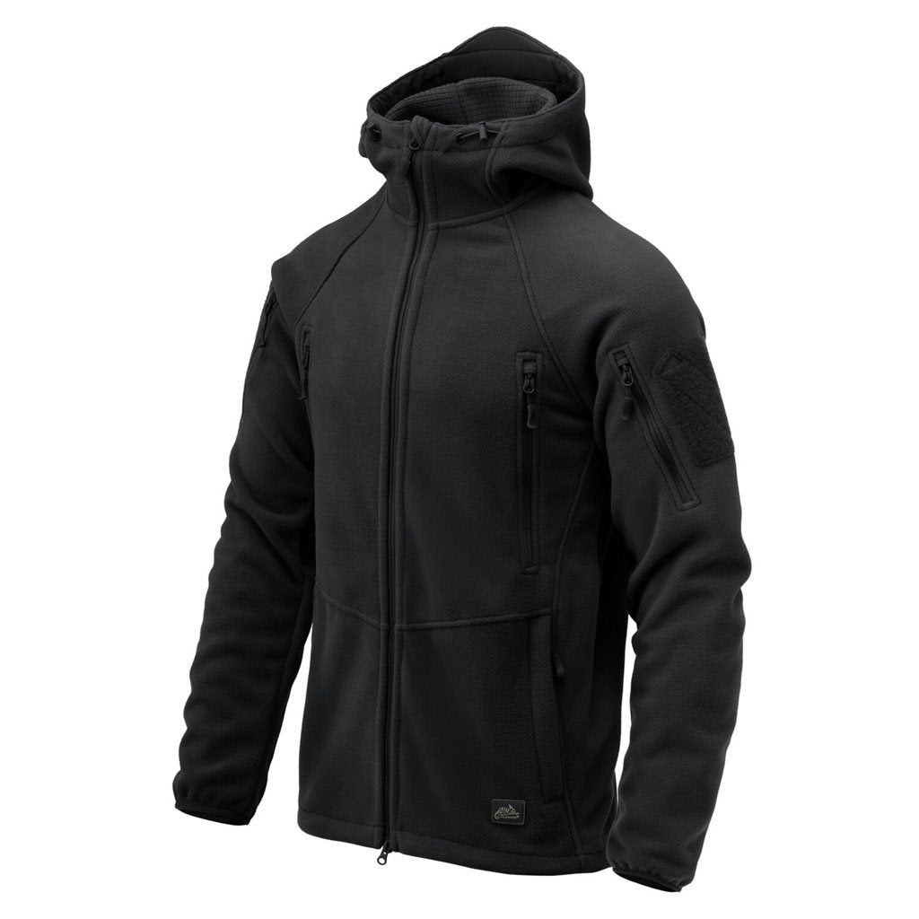 Chaqueta PATRIOT MK2 Hybrid Fleece negra vista frontal