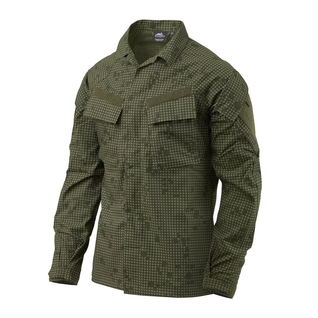 Chaqueta RAID rip-stop estilo BDU en tejido mixto, camuflaje
