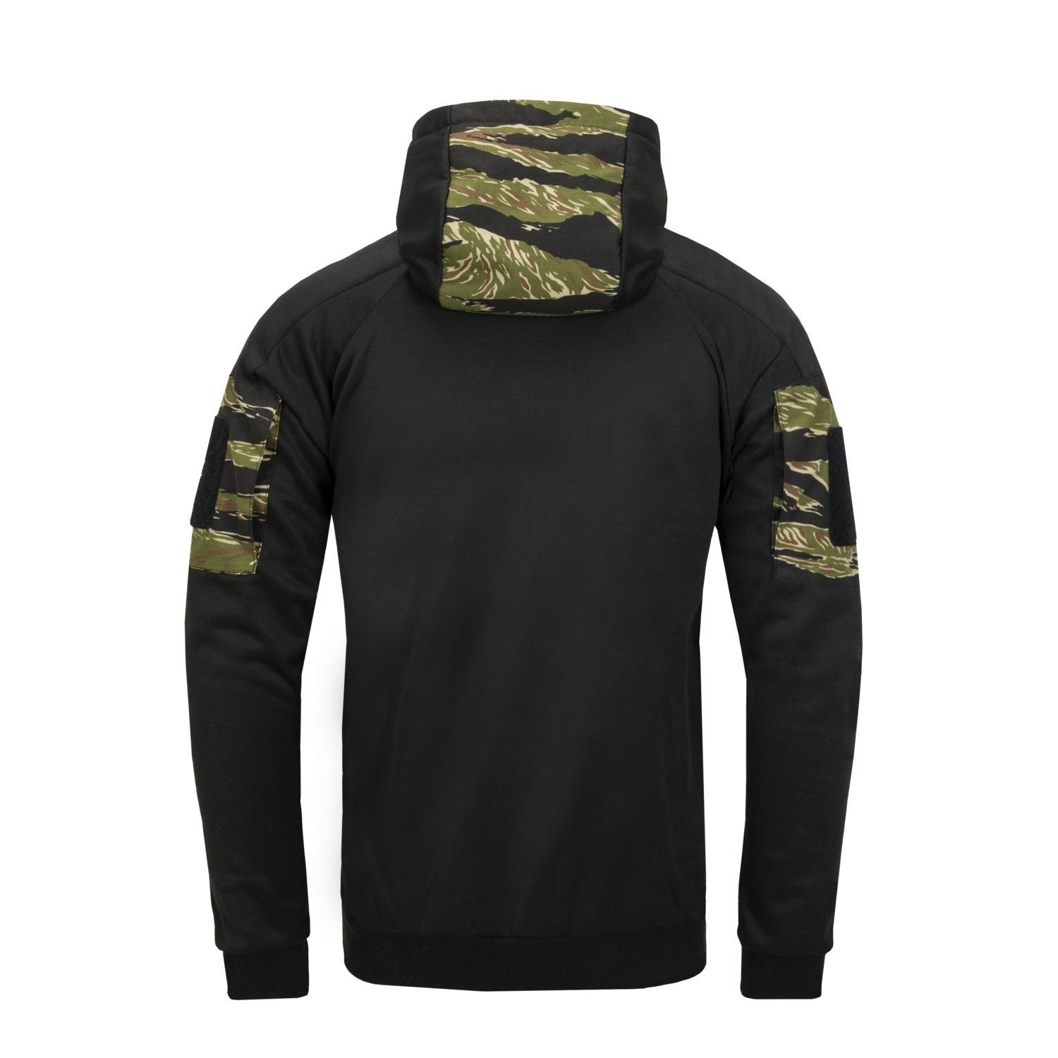 Sudadera ROGUE negra/MULTICAM® ligera con capucha, paneles VELCRO y múltiples bolsillos - HELIKON URBAN