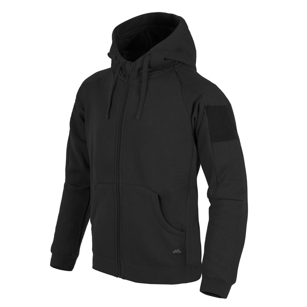 Sudadera URBAN TACTICAL LITE negra, perfil bajo y seis bolsillos