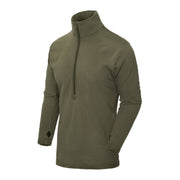 Camiseta térmica US LVL 2 verde HELIKON-TEX con cremallera corta y mangas ranglán