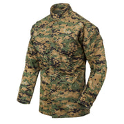 Chaqueta USMC Digital Woodland con emblema EGA bordado y bolsillos inclinados