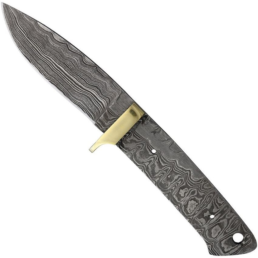 Hoja fija de damasco para fabricar cuchillos, full-tang, sin empuñadura