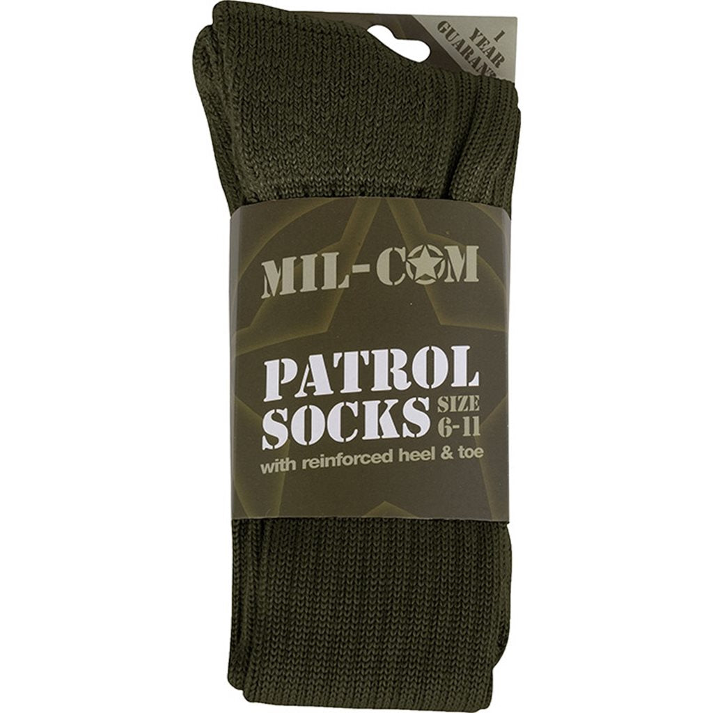 Calcetines PATROL negros talla 6-11, 62% acrílico, 28% lana, 10% poliéster