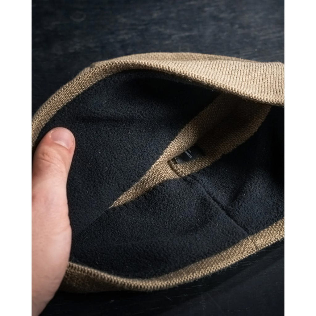 Gorro North Fork Merino Negro, tejido mezcla merino, cálido y elástico que evacua la humedad de la cabeza