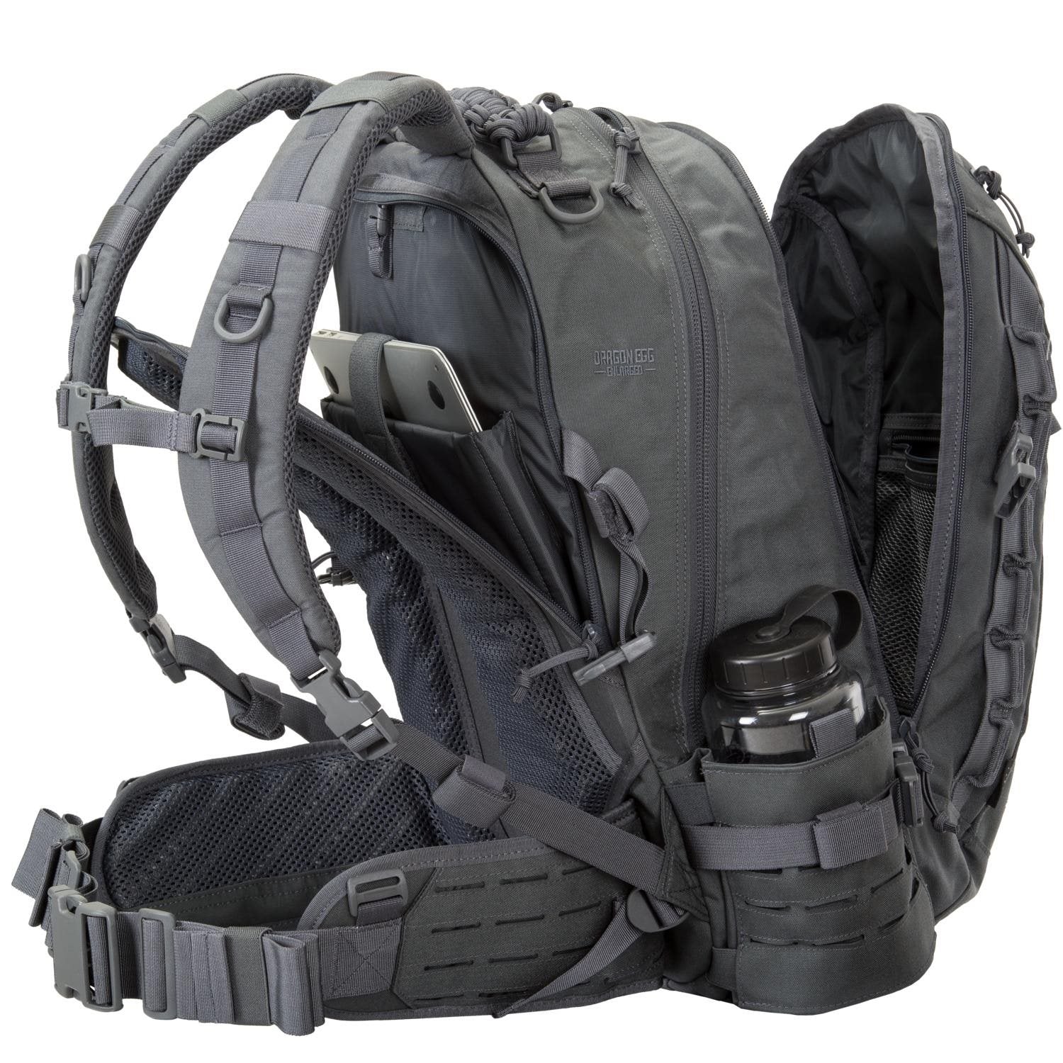 Mochila DRAGON EGG® 30 L negra vista general
