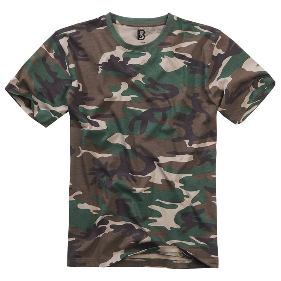 Camiseta Oeko-Tex® manga corta camuflaje WOODLAND
