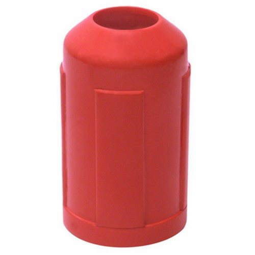 Cono señalizador rojo para porra extensible con orificio para linterna