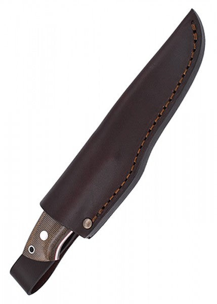 Brisa Trapper 95 - Micarta Verde, Scandi, Acero al Fuego BRI-063-2017-1562-2 - Espadas y Más