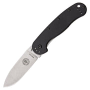 Cuchillo plegable AVISPA hoja lisa mango negro 85 mm
