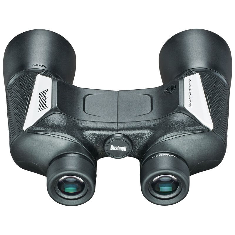 Prismático SPECTATOR SPORT 10x50 BUSHNELL, carcasa recubierta de goma y resistencia IPX4 contra salpicaduras
