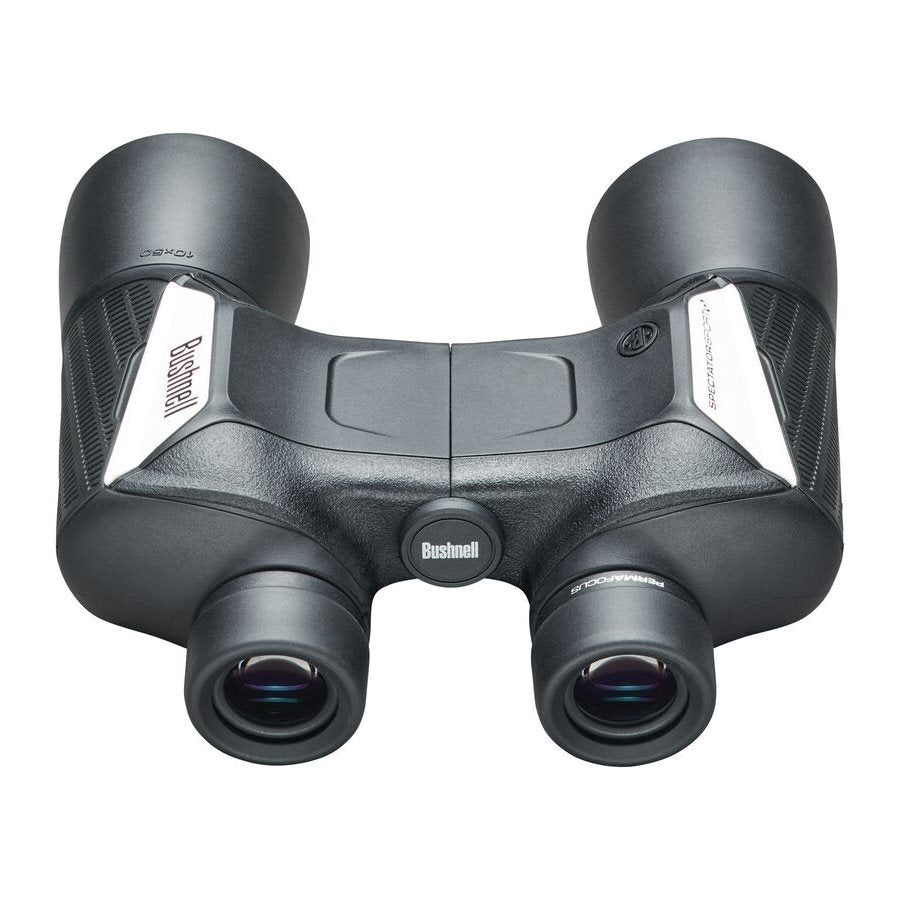 Prismático SPECTATOR SPORT 10x50 BUSHNELL, carcasa recubierta de goma y resistencia IPX4 contra salpicaduras