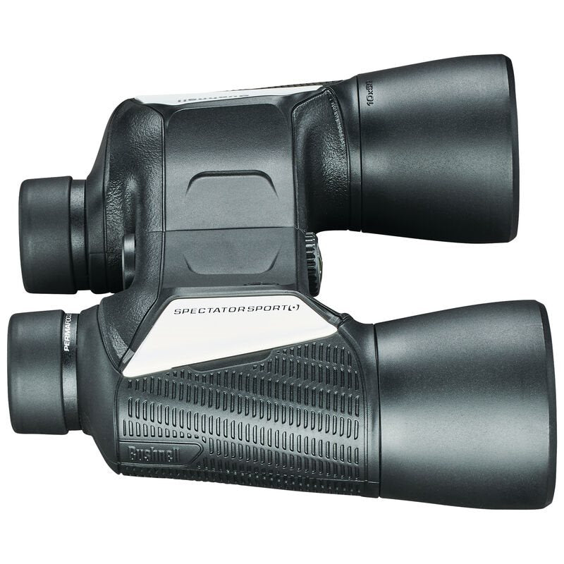 Prismático SPECTATOR SPORT 10x50 BUSHNELL, carcasa recubierta de goma y resistencia IPX4 contra salpicaduras