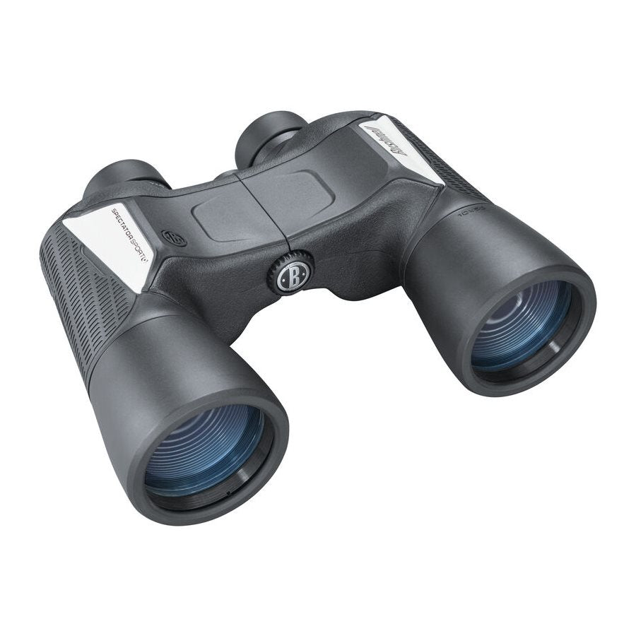 Prismático SPECTATOR SPORT 10x50 BUSHNELL, carcasa recubierta de goma y resistencia IPX4 contra salpicaduras