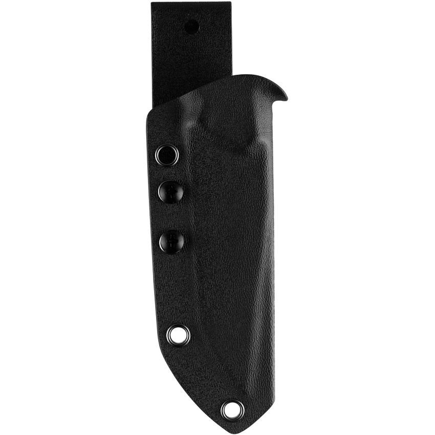 Cuchillo HEDRON de hoja fija negro con funda Kydex