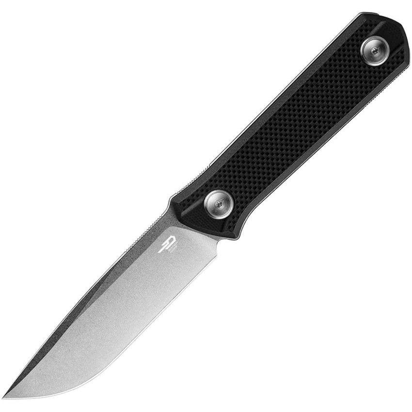 Cuchillo HEDRON de hoja fija negro con funda Kydex