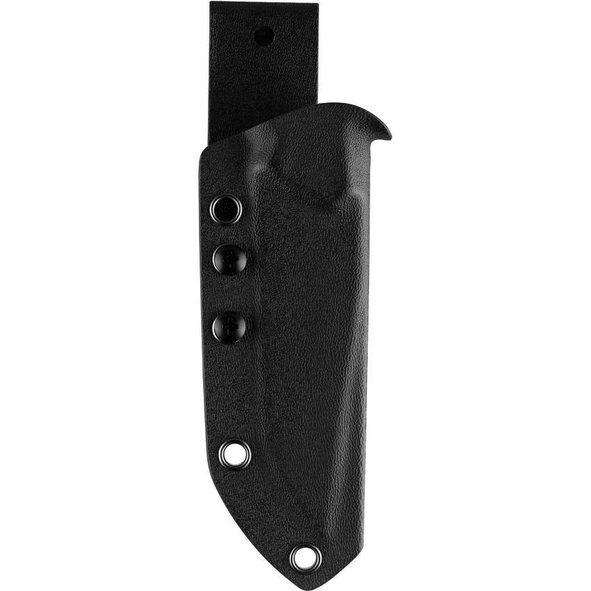 Cuchillo Hedron hoja fija marrón con funda kydex