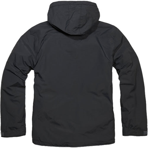 Chaqueta cortavientos Brandit antracita con capucha, talla M