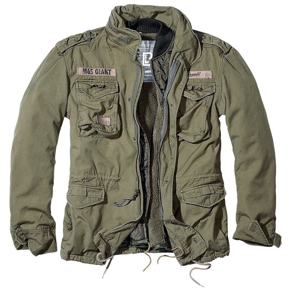 Chaqueta M65 GIANT verde, forro acolchado desmontable