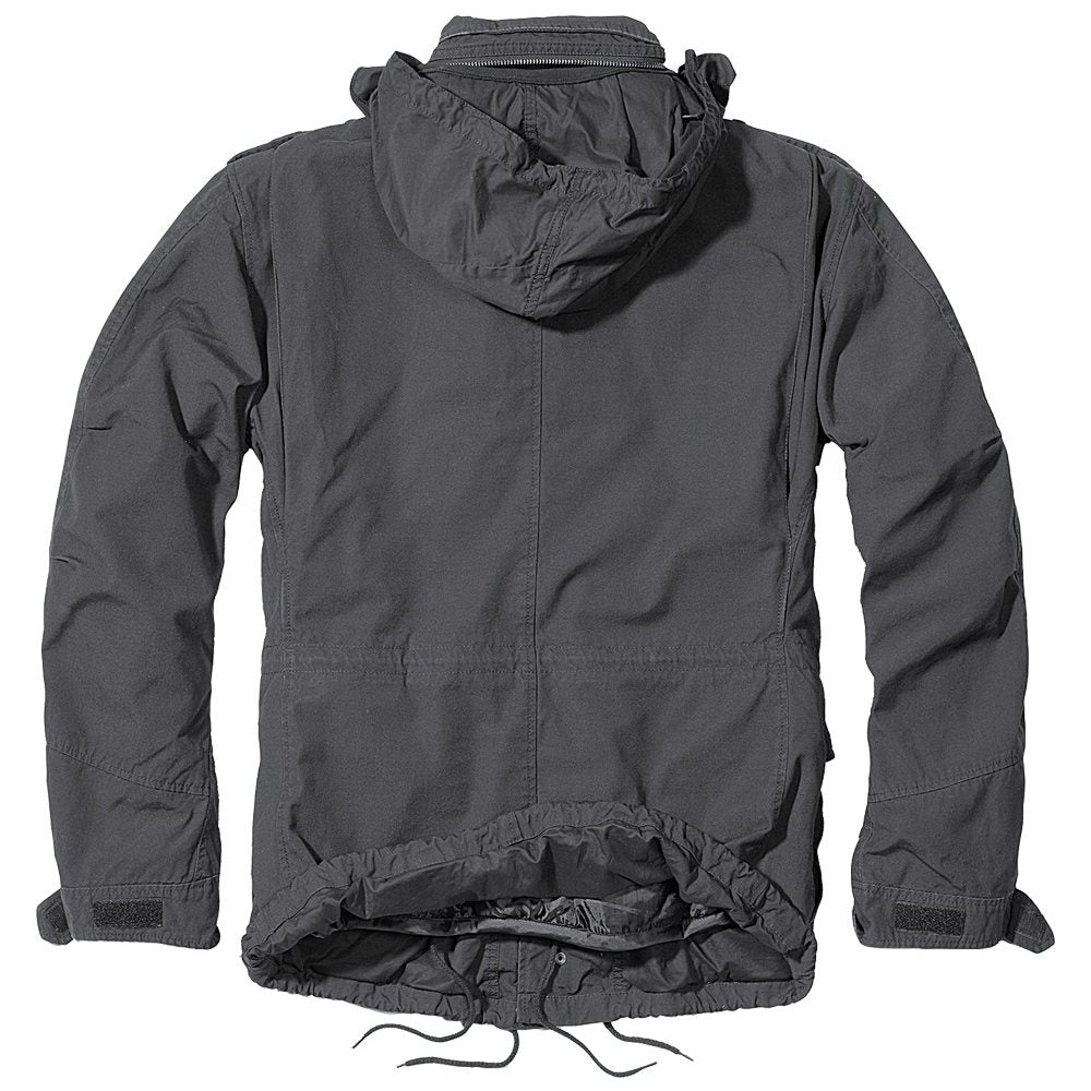 Chaqueta M65 Giant negra con forro acolchado desmontable y pelo sintético