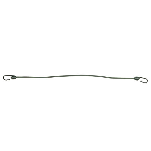 Cuerda elástica verde con ganchos recubiertos de goma, 8 mm, 30 cm