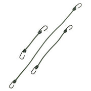 Goma elástica de sujeción verde 8 mm 75 cm con ganchos recubiertos