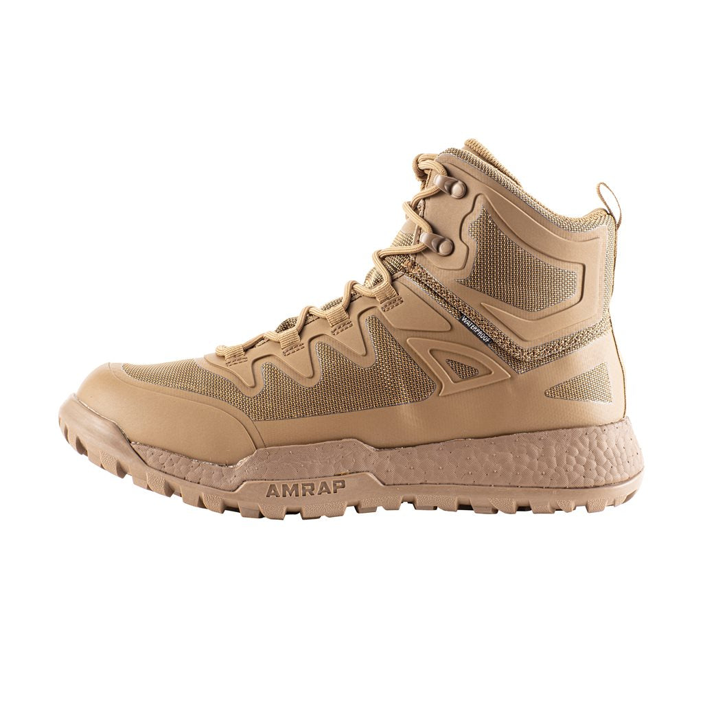 Botas tácticas Belleville AMRAP VAPOR COYOTE con cremallera YKK lateral, impermeables y entresuela TPU cómoda