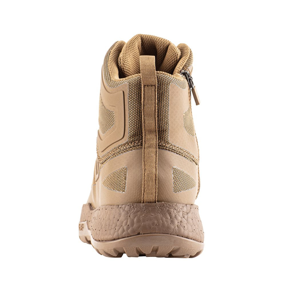 Botas tácticas Belleville AMRAP VAPOR COYOTE con cremallera YKK lateral, impermeables y entresuela TPU cómoda