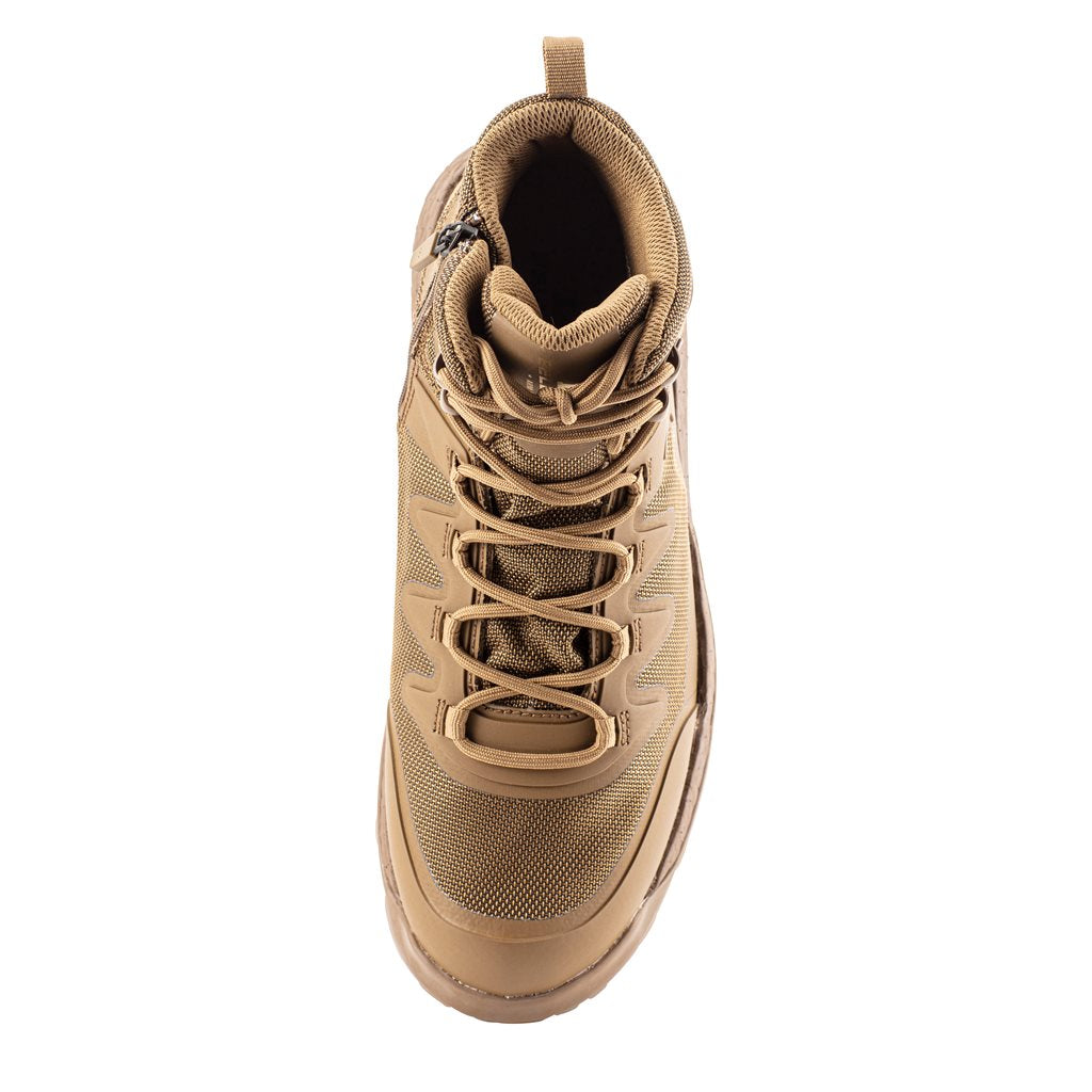 Botas tácticas Belleville AMRAP VAPOR COYOTE con cremallera YKK lateral, impermeables y entresuela TPU cómoda