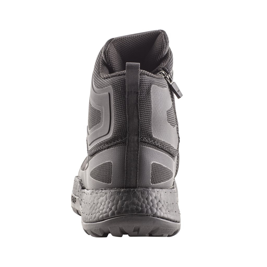 Botas tácticas AMRAP VAPOR negras con cremallera YKK, resistentes al agua y entresuela de TPU