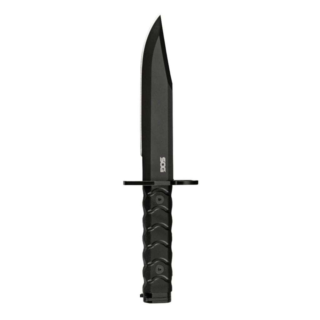 Bayoneta BAR15C negra con funda, compatible con rifles AR-15