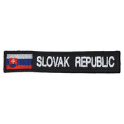 Parche SLOVAK REPUBLIC con bandera a color, tamaño aprox. 10,5 x 2 cm