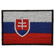 Parche textil con la bandera de Eslovaquia, colorido, aprox. 7 x 4,5 cm