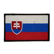 Parche textil bandera de Eslovaquia velcro 7,5 x 4,5 cm
