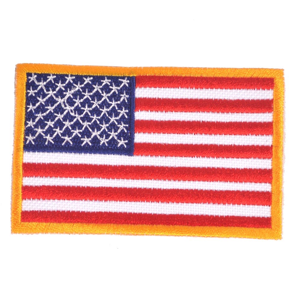 Parche bandera USA en color, 87 x 55 mm