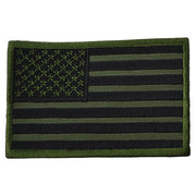 Parche textil bandera USA color oliv, aprox. 9 x 5,5 cm