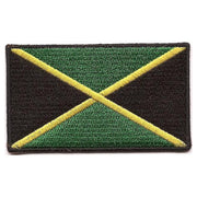 Parche textil con la bandera de Jamaica, colorido, aprox. 8 x 5 cm