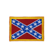 Parche textil con bandera confederada, aprox. 7 x 5 cm