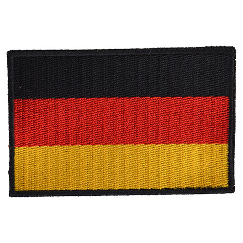 Parche bandera de Alemania a todo color con velcro, aprox. 8 x 5 cm
